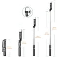 thumbnail image 1 of Selfie Stick Tripod with Light, Tupwoon Selfie Pole with Remote Control, Mini Selfie Stick Mobile Phone Tripod Compatible iPhone Android Samsung 4.0-6.7 inch Smartphones, 1 of 2