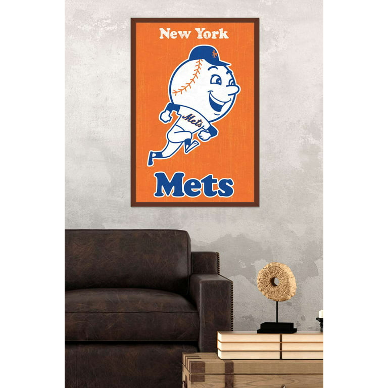 MLB New York Mets - Retro Logo 11 Wall Poster, 22.375 x 34