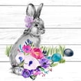 thumbnail image 2 of Parker, Jennifer Paxton 26x26 White Modern Wood Framed Museum Art Print Titled - Bright Easter Bouquet I, 2 of 4