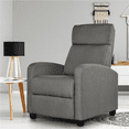 thumbnail image 2 of Yaheetech Modern Fabric Upholstered Recliner Chair with Pocket Spring for Home,Gray, 2 of 10