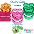 thumbnail image 3 of Cortador y sellador de sándwiches – Cortador de sándwiches sin corteza – Ideal para loncheras y cajas de bento – Almuerzo para niños y niñas – Cortadores de sándwiches para niños (corazón, estrella,, 3 of 5