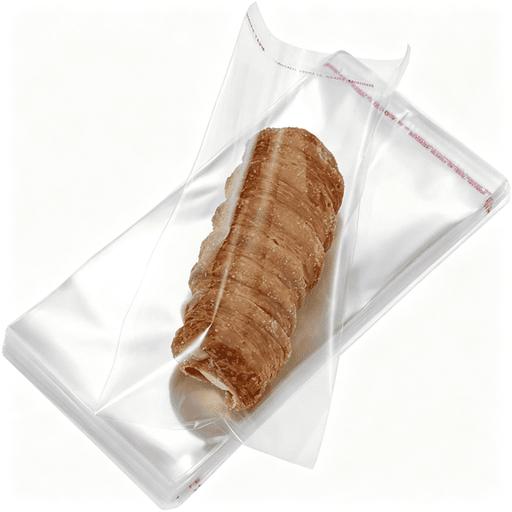 CCOCC 200 Pack 4" X 7" Thick Clear Resealable Self Seal Cellophane Plastic Bags Adhesive Cello Poly Bag for Packaging Bakery Cookie Candy Prints Photos Cards Gift