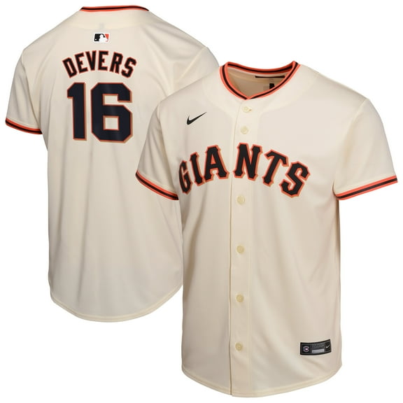 Youth Nike Rafael Devers Cream San Francisco Giants Home Player Game Jersey