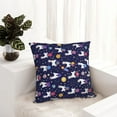 thumbnail image 6 of Pofeuu Lama in Space Print Double-sided plush pillowcase Square Throw Pillow Covers Pillows Cover for Living Room Bedroom Sofa Couch Cushion Cover（No pillow core）-20"x20", 6 of 7
