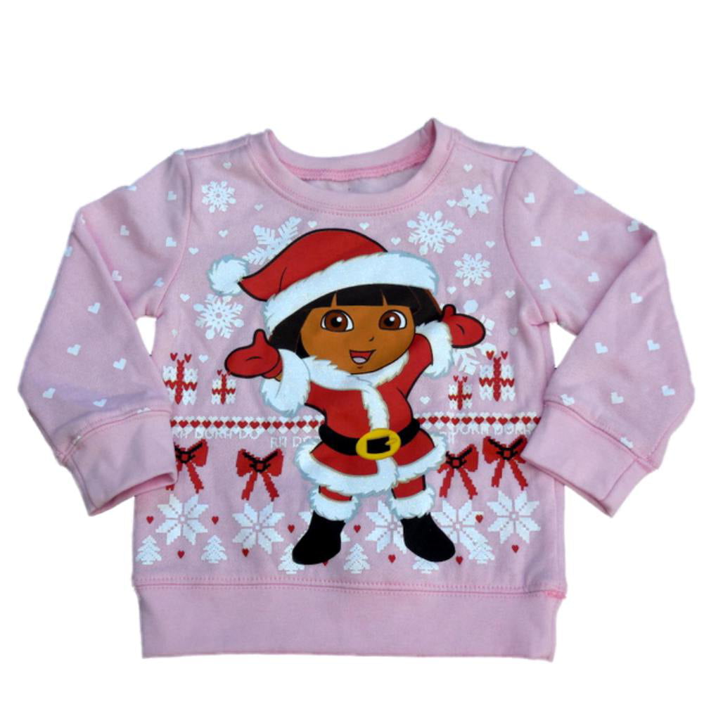 Dora Baby Girl Toddler Hoodie Hooded Zip Sweatshirt T Shirt  12M 18M 2T 3T 4T 5T 
