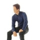 thumbnail image 5 of 1/64 pequeña posición sentada personas diseño de de arena juguete Azul Sunnimix Muñeca de personas en miniatura, 5 of 7