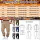 thumbnail image 3 of Pantalones chinos slim fit para hombre: pierna cónica, bragueta con botones, múltiples bolsillos. Pantalones informales/de trabajo con tejido resistente a las manchas., 3 of 5