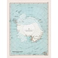 thumbnail image 2 of Bartholomew 15x18 White Modern Wood Framed Museum Art Print Titled - Antarctica - Bartholomew 1892, 2 of 4