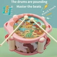 thumbnail image 4 of Danhjin Baby Musical Toys, Musical Toy Set with Hand Pat Drum Rattle and Trumpet, Early Learning Percussion Instrument for Infants Safe ABS Plastic, Christmas Gifts for Newborn Boys and Girls, 4 of 6