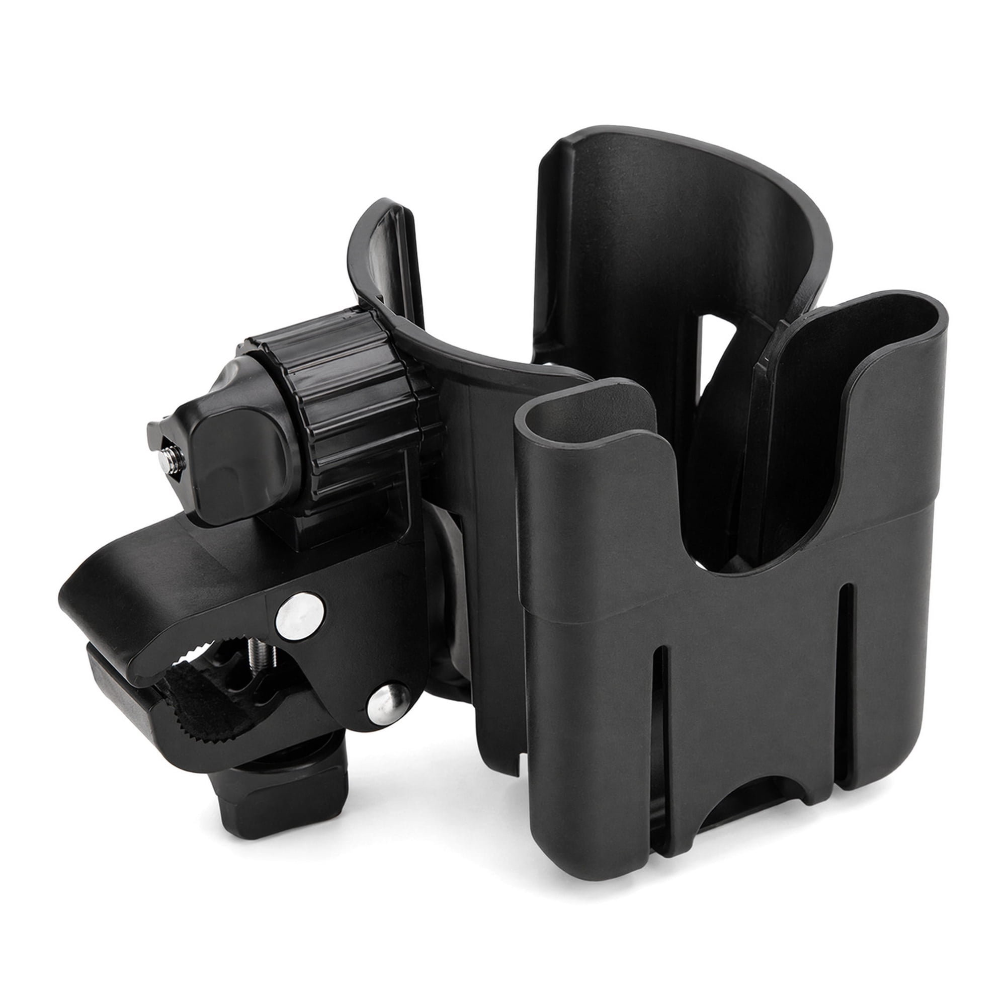 2-in-1 Cup Phone Holder for Mobility Aids, Generic Cup Holder with Phone Holder, Universal Attachment for Wheelchairs, Walkers, Rollators, Hands-Free Convenience