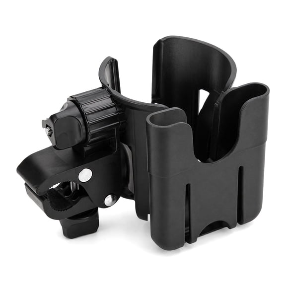 WEAIZYS 2-in-1 Cup Phone Holder for Mobility Aids, Generic Cup Holder with Phone Holder, Universal Attachment for Wheelchairs, Walkers, Rollators, Hands-Free Convenience
