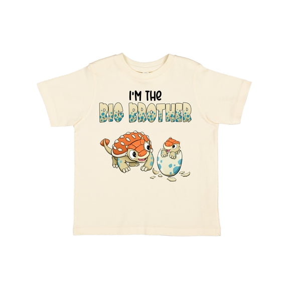 Inktastic I'm the Big Brother Ankylosaurus Bros Boys Toddler T-Shirt