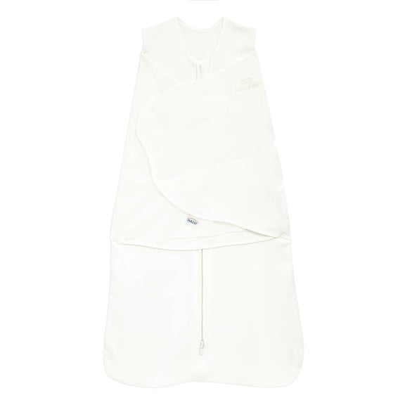 HALO SleepSack Swaddle, 100% Organic Cotton, Cream, Newborn, Unisex, 0-3 Months