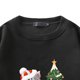 thumbnail image 4 of Suéter de otoño e invierno con estampado de gato de Navidad para hombres y mujeres Suéter suelto Top Pompotops  oipoqjl18190, 4 of 4