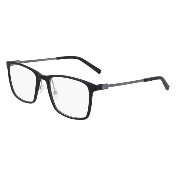 Flexon FLEXON EP8011 002 Men's Matte Black Rectangular Eyeglasses
