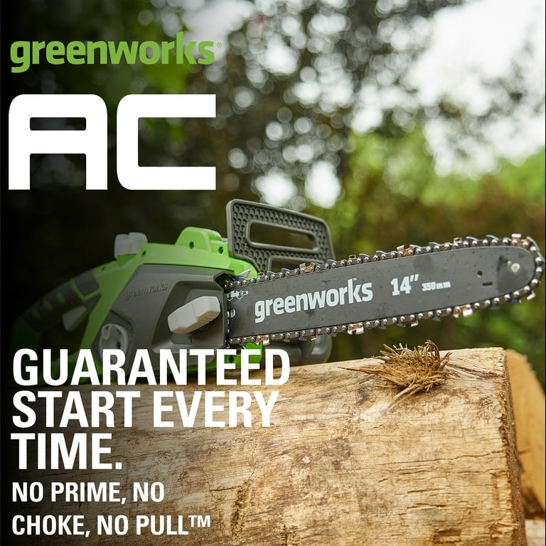 Greenworks 14 inch chainsaw discount