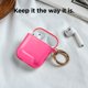 thumbnail image 2 of Funda para Airpods Elago Clear con llavero para Airpods 1 y 2, color rosa, 2 of 8