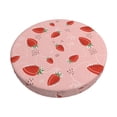 thumbnail image 6 of Uemuo Strawberry Pattern Round Bar Stool Seat Covers Washable Stool Cushion Slipcover Elastic Bar Chair Covers-14 inch, 6 of 7