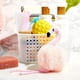 thumbnail image 4 of Esponja de baño Pink Flamingo Loofah (3,5 x 11,5 pulgadas, paquete de 3) depurador corporal suave para mujeres de malla grande, 4 of 5