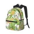 thumbnail image 2 of Daiia Gnome and Pineapple School Backpack for Men Women, Unisex Large Waterproof Bookbag Schoolbag Casual Daypack for High School/College/Teens/Travel/Work Black, 2 of 8
