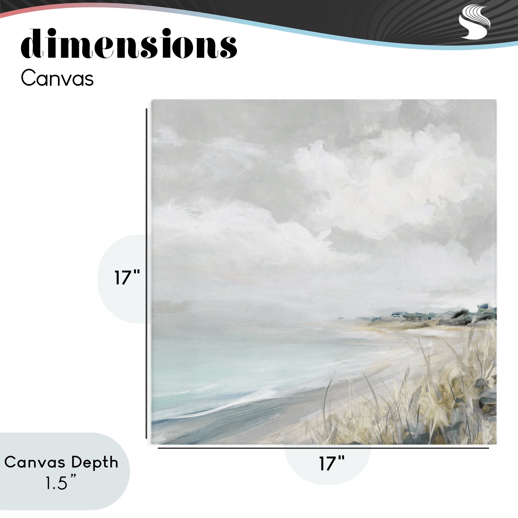 Stupell Industries Coastal Morning By The Dunes Canvas Wall Art, design by Carol Robinson