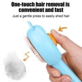 thumbnail image 6 of Blue Self Cleaning Pet Grooming Brush Stainless Steel Pins One Click Hair Removal For Dogs Cats Ergonomic 7X3 Inch Multiple Colors, 6 of 7