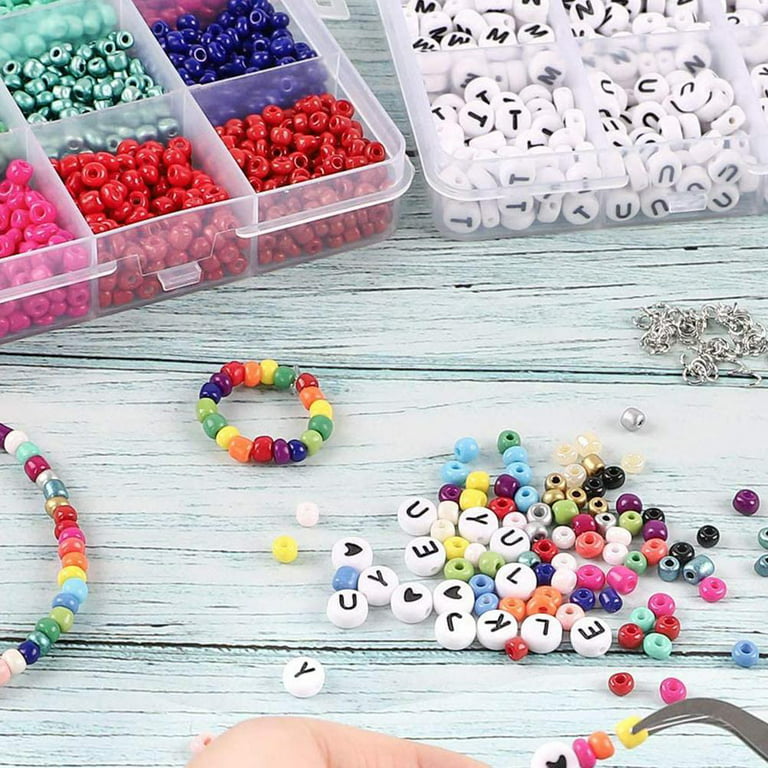 ABC Bead Bracelet Pony Beads Kits Colorful Stretch Bracelet