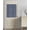 Blue, variant on Cream Moire Blackout Door Curtains for French, Glass,Front, Back, Patio Door, Water Ripple Stripe Farmhouse Thermal Insulated Rod Pocket Window Curtain Drapes With Tiebacks 25"x40"
