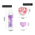 thumbnail image 2 of Heart 3D Nail Art Charms, Resin Light Change Nail Decals for Acrylic Nail Art Accessories, Heart Love Nail Charms Design for Women Nail Art Decorations DIY Craft Supplies, 2 of 5