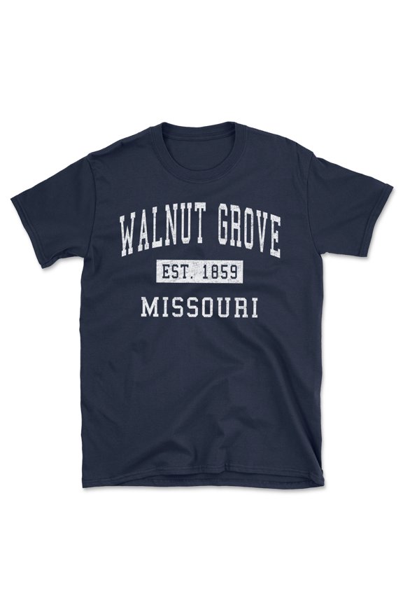 Walnut Grove Missouri Classic Established Men's Cotton T-Shirt