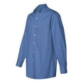 thumbnail image 2 of Van Heusen mens Regular Fit Twill Solid Button Down Collar Dress Shirt, Cobalt, Small US, 2 of 5