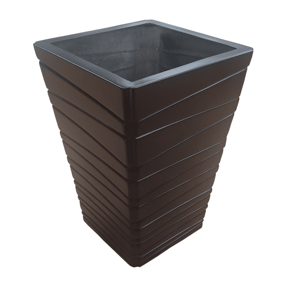 Maceta de Fibra de Vidrio Mod. Obeline Mediano Chocolate FibraFormas Fibraformas de México Obeline Mediano
