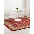 thumbnail image 3 of Rugs.com Yasmin Collection Rug – 8 Ft Square Burgundy Medium Rug Perfect For Living Rooms, Kitchens, Entryways, 3 of 8