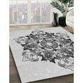 thumbnail image 2 of Ahgly Company Indoor Square Patterned Gray Area Rugs, 7' Square, 2 of 6