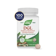 Natures Way DGL Chewable Tablets, Soothing Digestive Relief*, Licorice Flavored, Unisex, 100ct