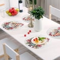 thumbnail image 6 of GZHJMY Christmas Cute Gnome Placemats Set of 1 Non-Slip Heat Resistant Dining Table Place Mats Washable Kitchen PVC Weave Table Mats Table Mat, 6 of 7