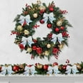 thumbnail image 4 of Blue Velvet Christmas Bow, Decorative Pendant for Gift Wrapping and Tree Topper, Festive Home and Party Decoration Accent(A), 4 of 9