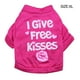 thumbnail image 4 of Camisa para perros Methold con patrón de letras KISS Rosa roja XL, 4 of 6