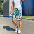 thumbnail image 5 of Daiia Watercolor Sea Turtle Mens Woven Stretch Pajama Short,Short Pajama Pants-Medium, 5 of 9