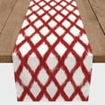 thumbnail image 3 of Creative Products Painted Diamond Pattern Red 16x90 Poly Twill Table Runner, 3 of 3