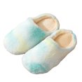 thumbnail image 2 of KYAIGUO Soft Slippers for Women Mens,Plush Shoes Winter Warm Slip on House Indoor Slippers Women's Bedroom Warm Shoes Slippers Colorful Indoor Warm Silent Soft Sole Slippers, 2 of 8