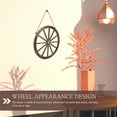 thumbnail image 5 of HOMEMAXS Western Style Wooden Wheel wall Hanging Ornaments for Decoration with Material and Easy Installation Brown Color, 5 of 8