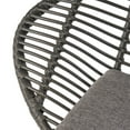 thumbnail image 5 of GDF Studio Aleah Indoor Woven Faux Rattan Chairs with Cushions, Set of 2, Gray and Dark Gray Finish, 5 of 12