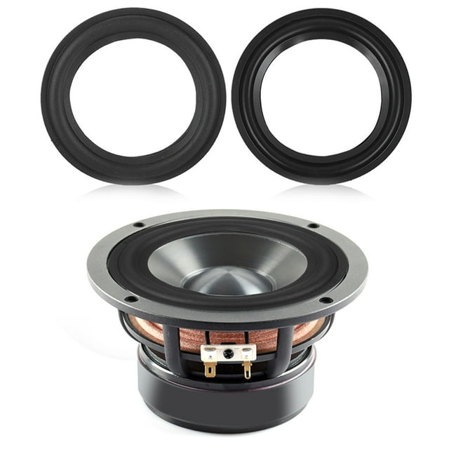 Rubber Edge Speaker Speaker Repair Parts Speaker Edge Speaker Surround Edge 4'' Speaker Surround Repair Subwoofer Foam Edge Woofer Repair Part Replacement Black