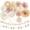 Champagne-gold Beige Engagement, variant on Champagne-Gold Beige Fall Boho Bachelorette Party-Decorations - 21pcs Women Bridal Shower Banner Garland,Bride To Be Paper Streamers Lanterns,Flower Tissue Pom Poms Fan Favors Wedding Decor