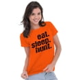 thumbnail image 4 of Eat Sleep Hunt Sport Hunting Season Womens Fitted Plus Size Graphic Tee Brisco Brands 2X, 4 of 5