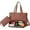 brown, variant on 15.6 Inch Laptop Tote Bag for Women with Lunch Tote Bag Insulated, Large Capacity Quilted Work Bag for Office, Nurse, Teacher, Travel & Business