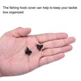 thumbnail image 5 of Uxcell Plastic Fishing Hook Bonnets Treble Hook Covers Fit for 9,10, Black 50 Pack, 5 of 6