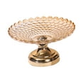 thumbnail image 5 of Decorative Pedestal Bowl Footed Bowl Serving Bowl Tray Kitchen Counter Portable Round Pedestal Bowl Glass Fruit Basket for Farmhouse, 5 of 8