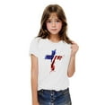 thumbnail image 4 of BRGZLK Boys Girls Independence Day Patriotic Tops Kids Memorial Day Flag Printed Shirt Fashion Cute Round Neck Cotton Short Sleeve Tees White 7-8 Years, 4 of 6